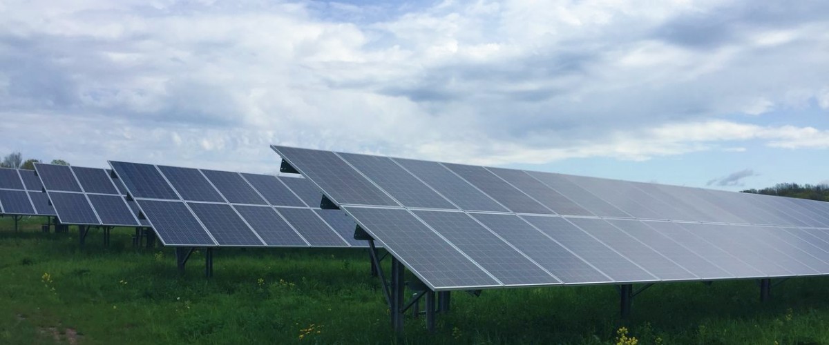 landwirtschaftliche Bodenmontage-Solaranlage