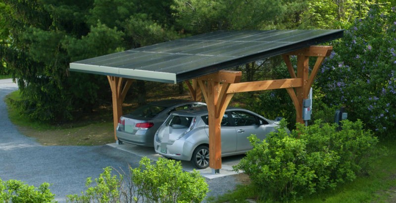 Solar-Carport für zu Hause