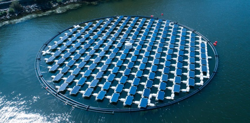 Schwimmende Montagesysteme für Solarparks