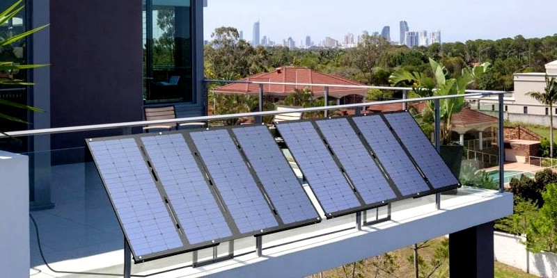 Einfache Solar-Kits für den montierten Balkon