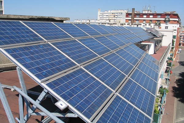 Solaranlage auf dem Dach